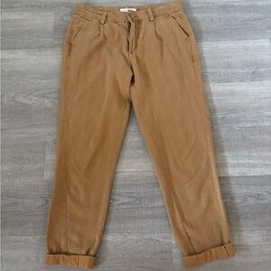 by Anthropologie Women’s Size 26 Honey Tan basics tapered pants office work